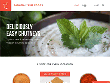 Tablet Screenshot of canadianwisefoods.com